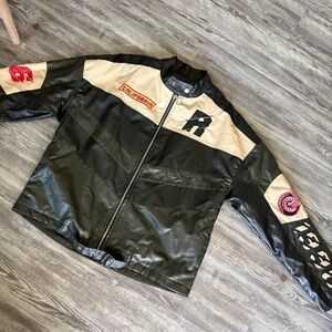 Black and Tan Leather Jacket